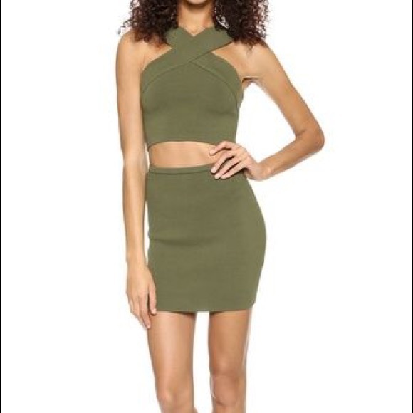 torn by ronny kobo ilana milano green skirt - XS - Picture 3 of 9